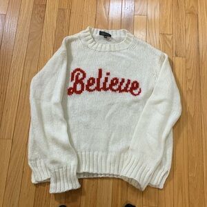 Wooden Ships Believe sweater size S/M